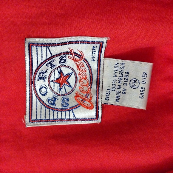 Vintage Sport Accent 80s 90s Hot Pink Petite M Hoodie Windbreaker Pullon Spring - Picture 5 of 11